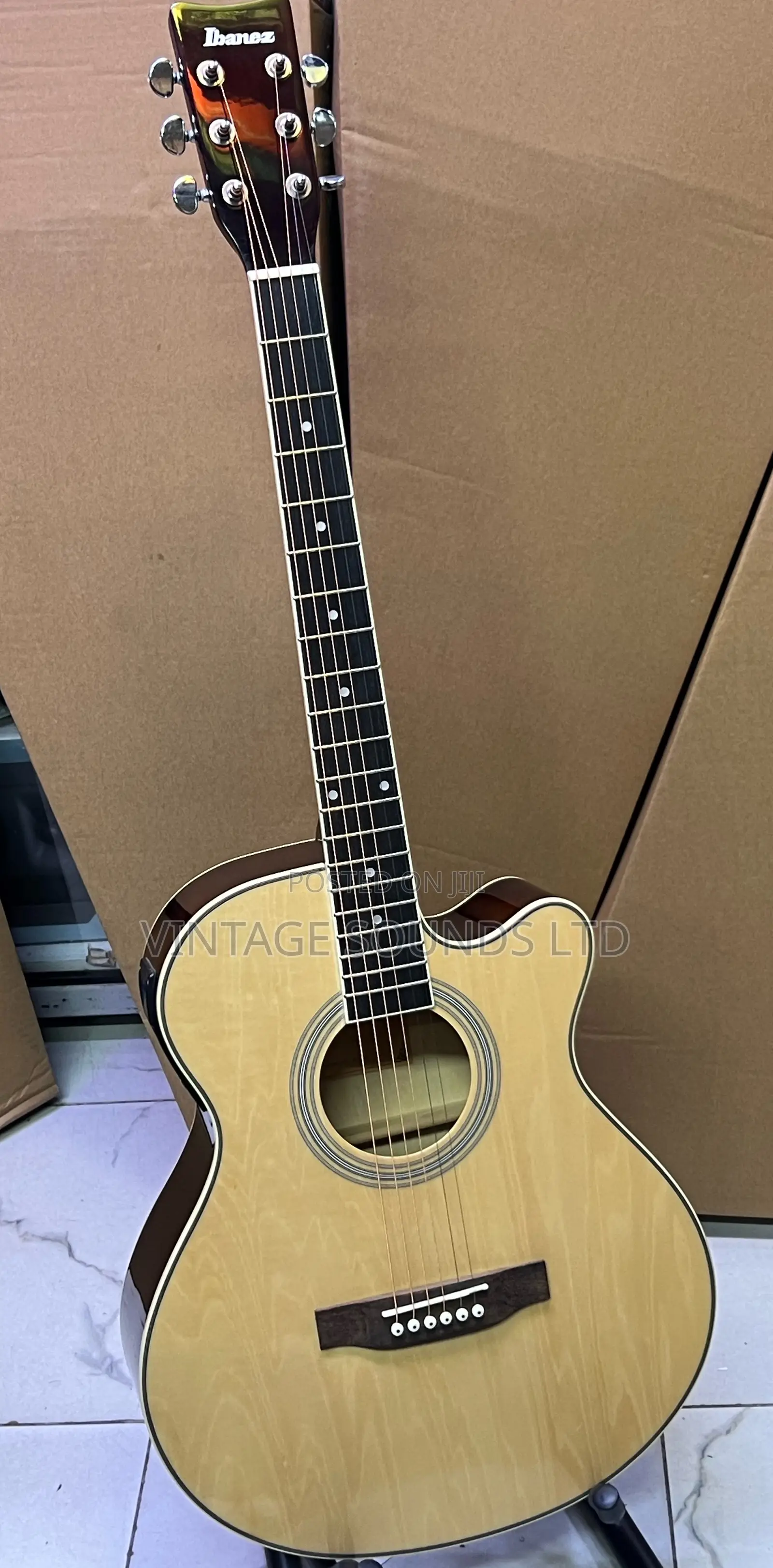 Ibanez 40 Inches Semi Acoustic-Electric Guitar -Natural