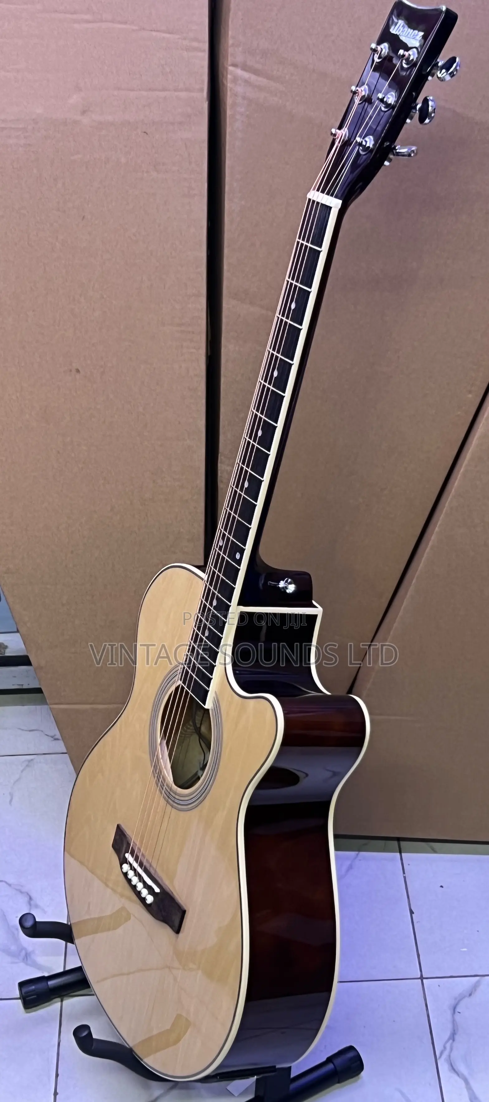 Ibanez 40 Inch Advanced Series Semi Acoustic Guitar- Natural