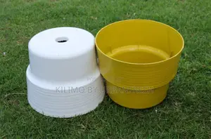 Assorted Colored Planting Pots