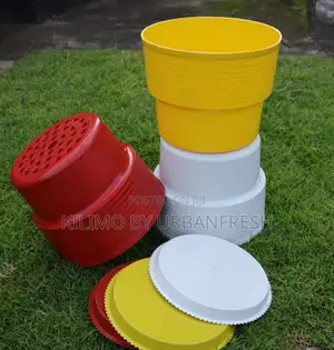 Assorted Colored Planting Pots