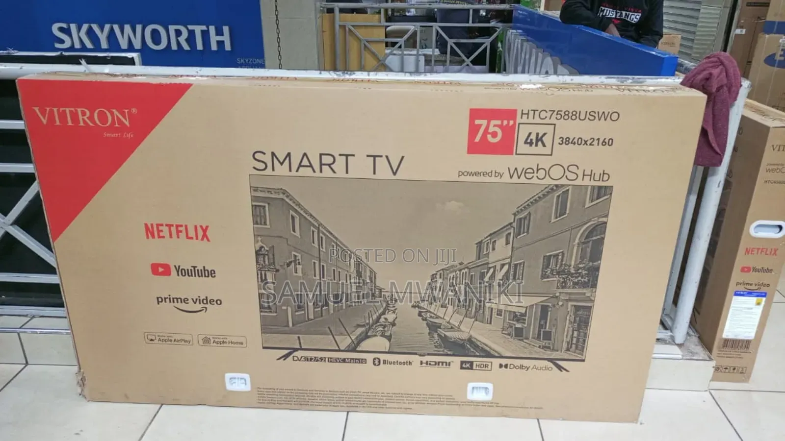 Vitron 75′′ Webos Smart Tv Uhd HDR Frameless Tv With Magic Remote