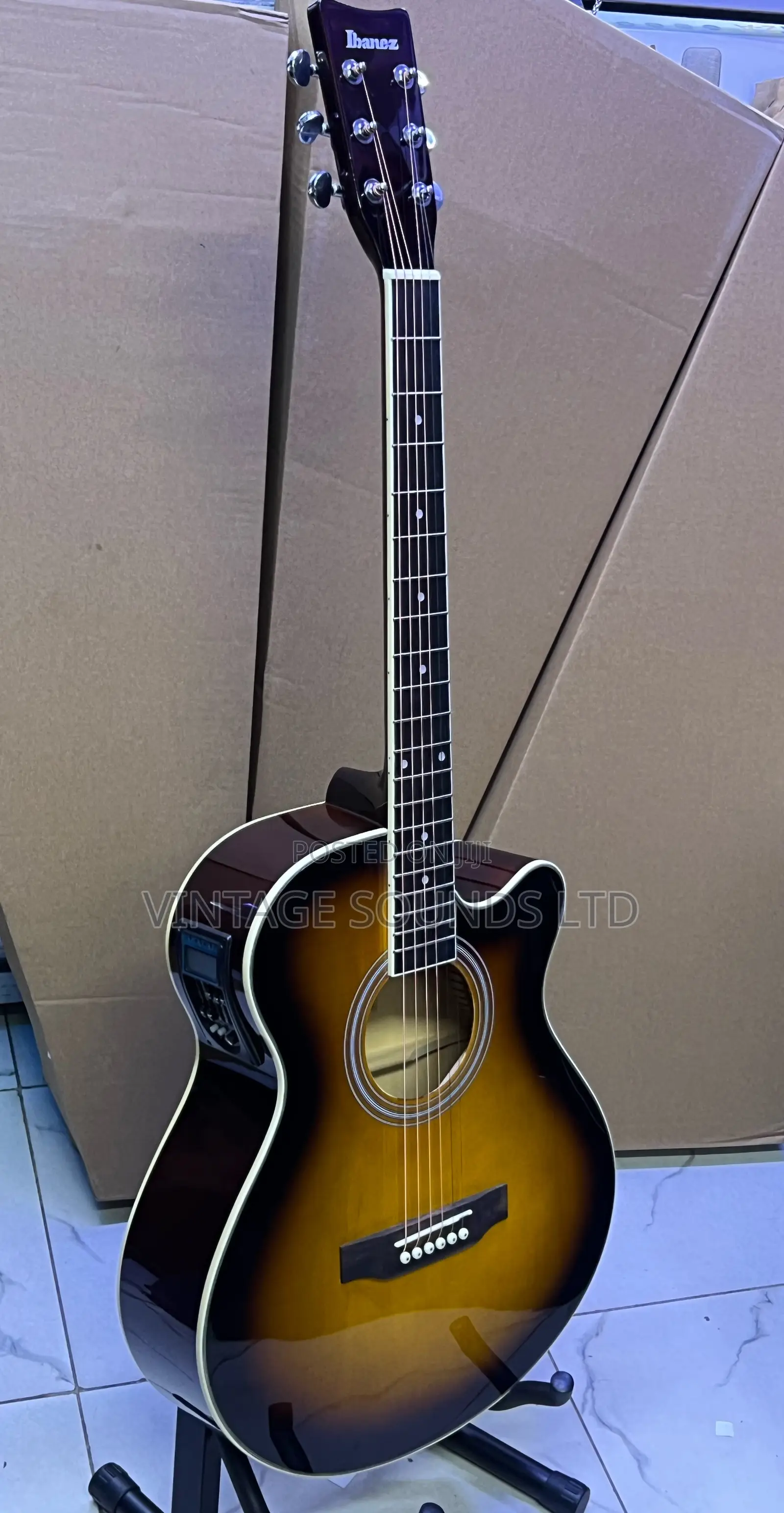 Ibanez Semi Acoustic Professional Guitar 40” Brown Sunburst