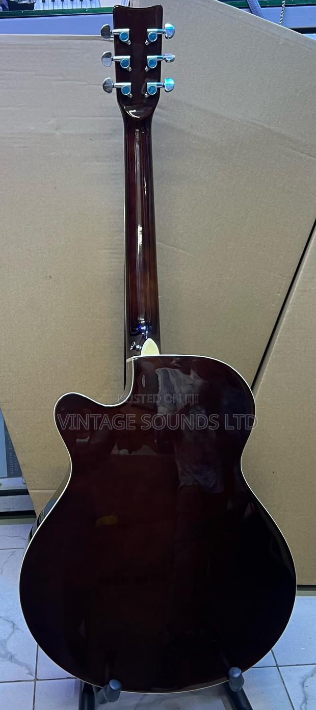 Ibanez 40” 6 Strings Semi Acoustic Electric Guitar- Brown Sunburst - thumbnail 4