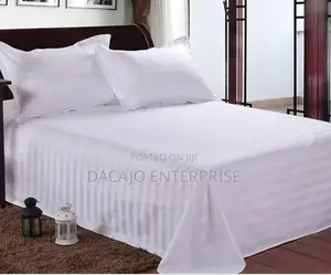 Quality White Satin Bedsheets Size 7*8