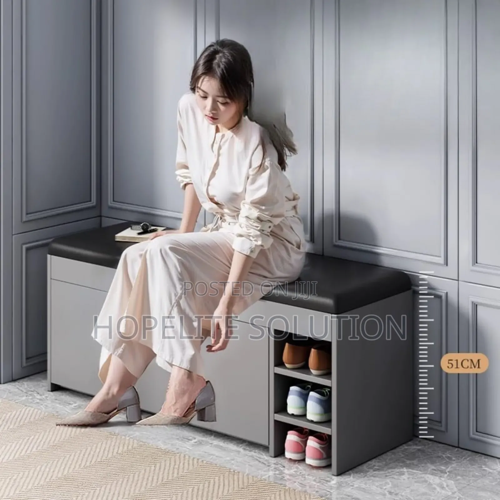 Modern Bucket Flip Shoe Cabinet