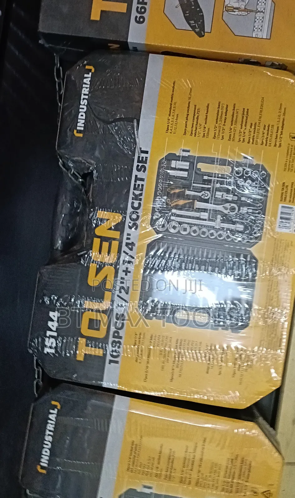 Industrial Tolsen 108pcs 1/2"+ 1/4" Socket Set