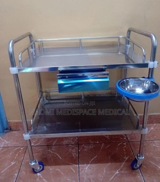 Stainless Steel Dressing Trolley - main view