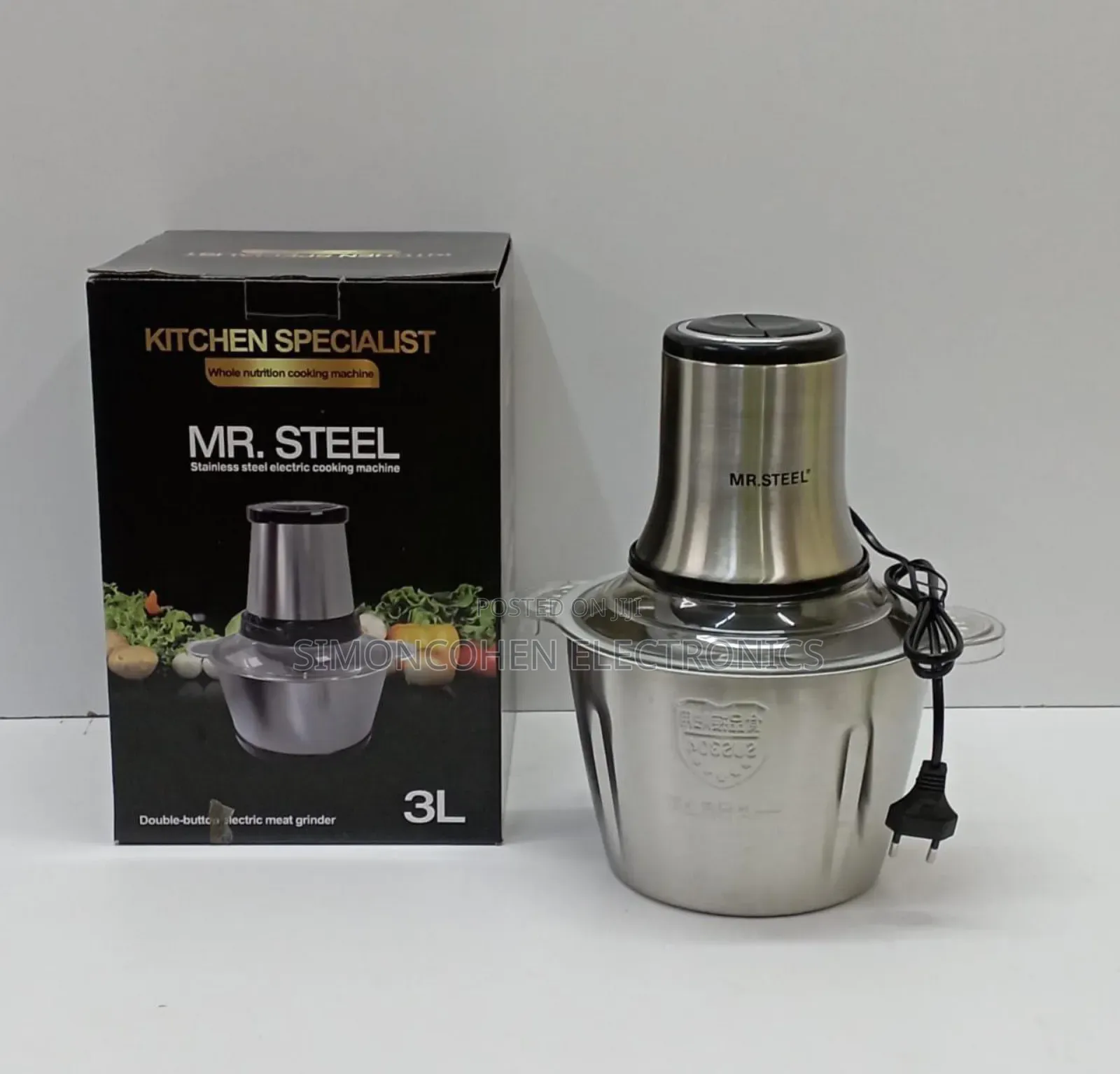 Mr Steel 3l Multifunctional Electric Food Chopper