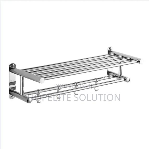 Bathroom Wall Mounted Towel Rack - thumbnail 3