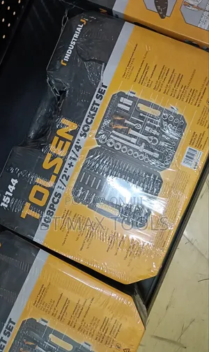 Heavy Duty Tolsen 108pcs 1/2"+1/4" Socket Set