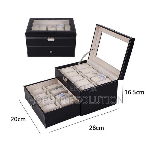 20 Slots Leather Watch Organizer - thumbnail 2