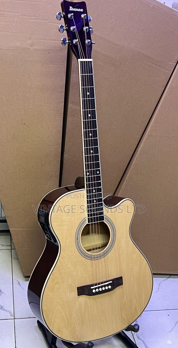 Natural - Ibanez 40eq” Semi Acoustic-Electric Guitar