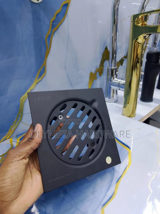 Black Lirlee Floor Drain