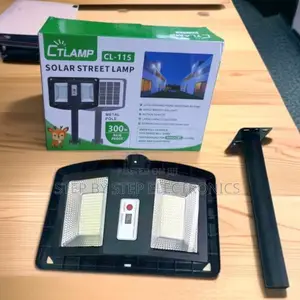 Ctlamp 300w Solar Street Light With High Lumens Motion Detection