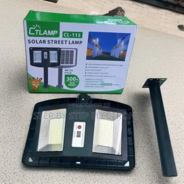 Ctlamp 300w Rustproof Double-Sided Waterproof Solar Street Light