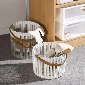 Laundry Hamper Basket, Waterproof Large Clothes Basket With Handles