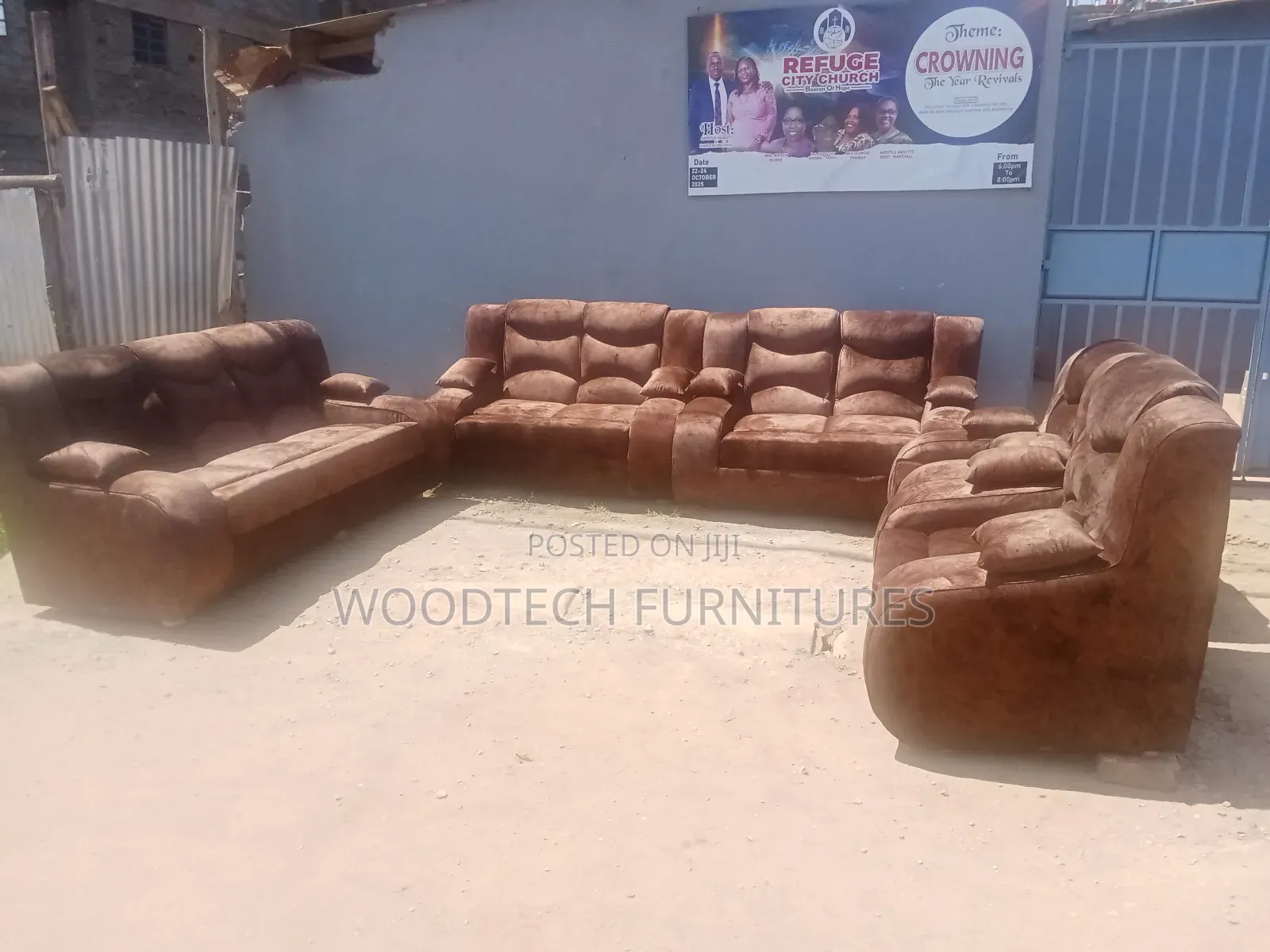 9 Seater Semi Recliner Sofa Set