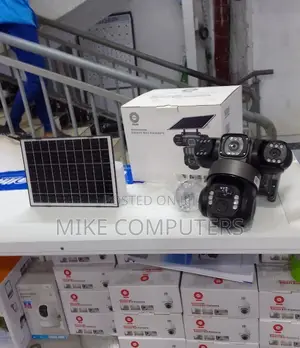 4g Solar Powered Triple Lens Floodlight 18 Watts Triple Views Camera