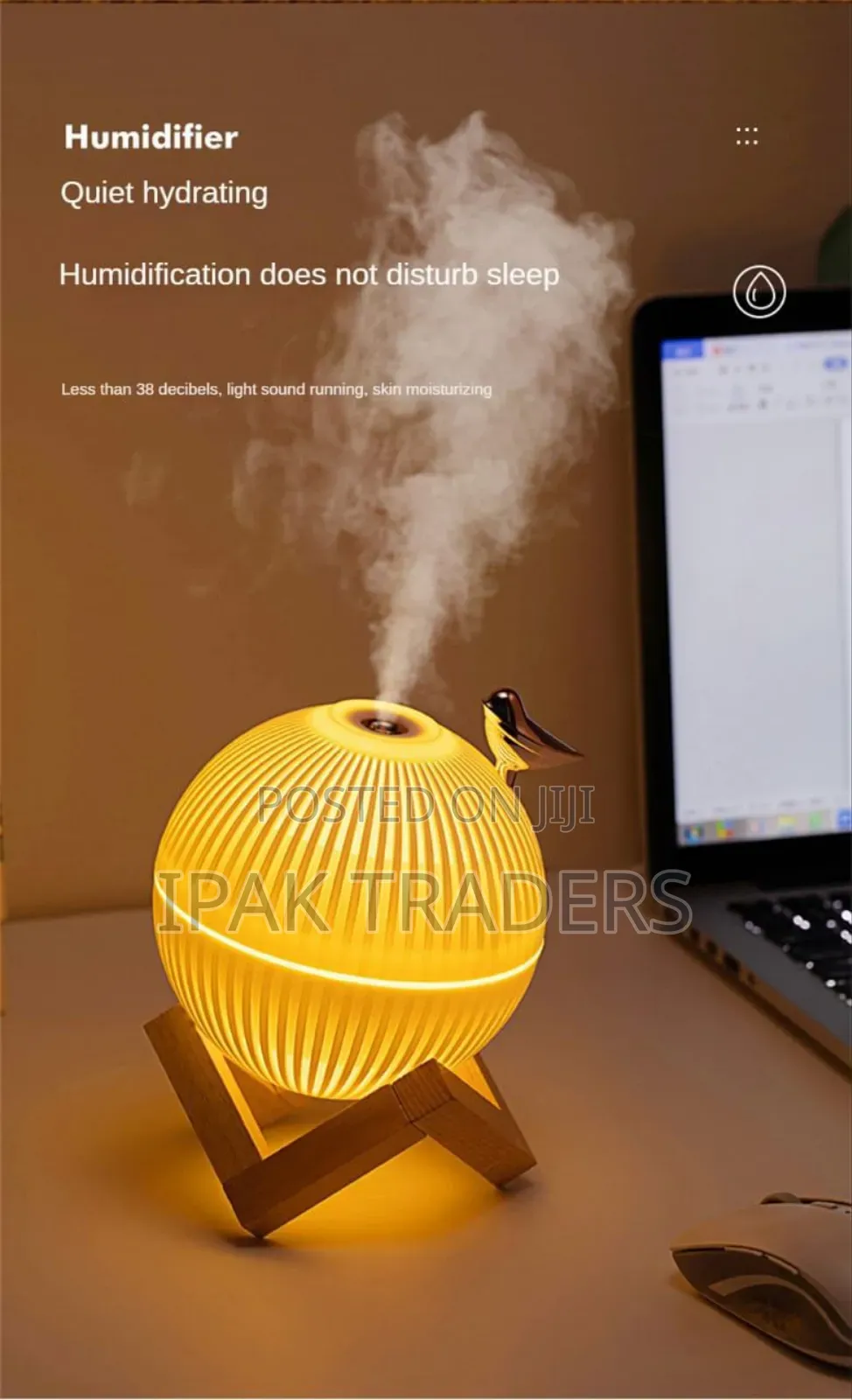 *Lark Bird Ultrasonic Air Humidifier Diffuser Maker Atomizer