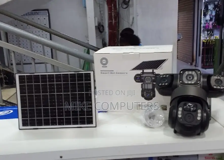Triple Lens Triple Screen 4g Solar CCTV Camera Outdoor V380