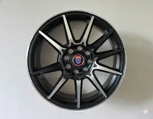 15 Inch Silver Black Stylish Rims | Durable Eye-Catching Wheels