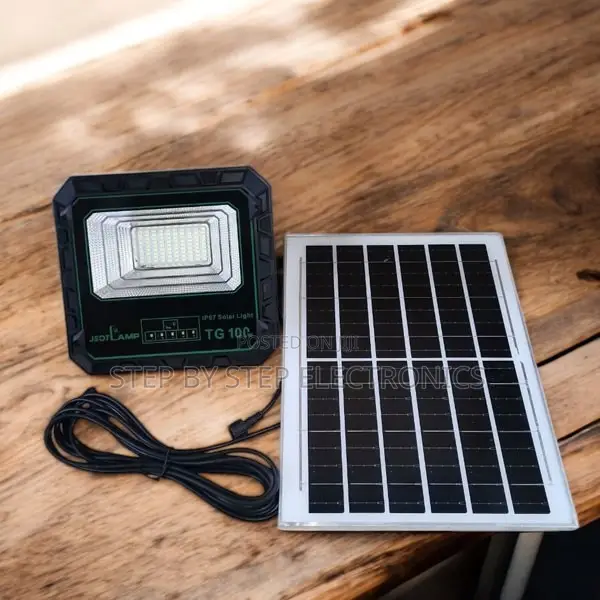 Jsot 100w High Quality Solar Flood Light With Remote Auto Mode