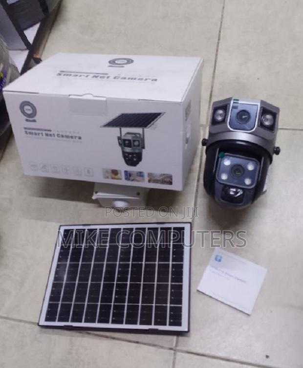 Home Security Survelliance Wifi Dual Lense PTZ Solar Camera - main view