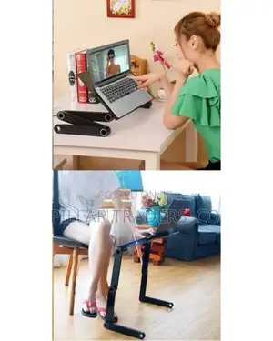 Foldable Metallic Laptop Stand
