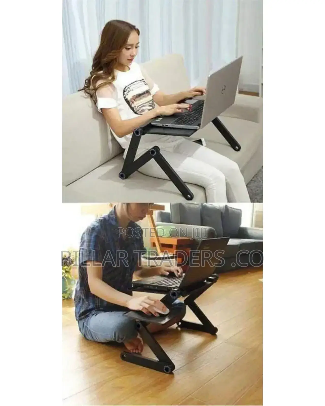 Foldable Metallic Laptop Stand