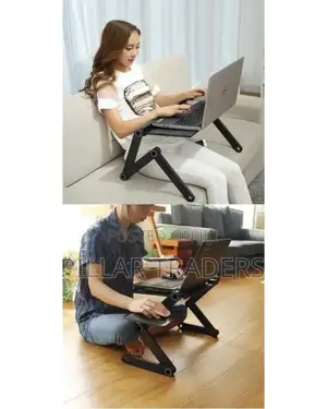 Foldable Metallic Laptop Stand