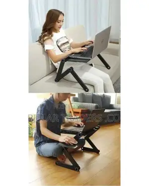 Foldable Metallic Laptop Stand