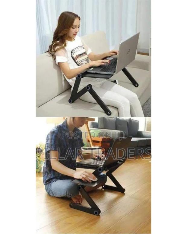 Foldable Metallic Laptop Stand - thumbnail 2