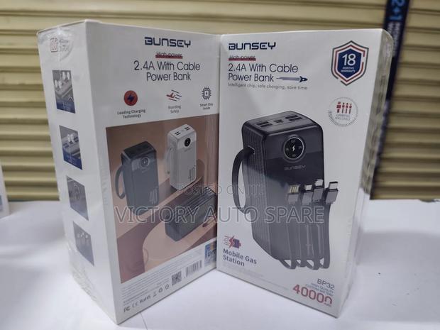 Buncy Powerbank 40000mah 4 in 1 Cable - thumbnail 2