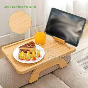 Foldable Wooden Sofa Arm Set Tray