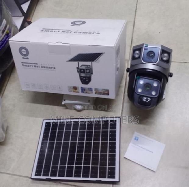 V380 Dual Lens Solar PTZ Solar Security Camera 4g /Wifi Available - main view
