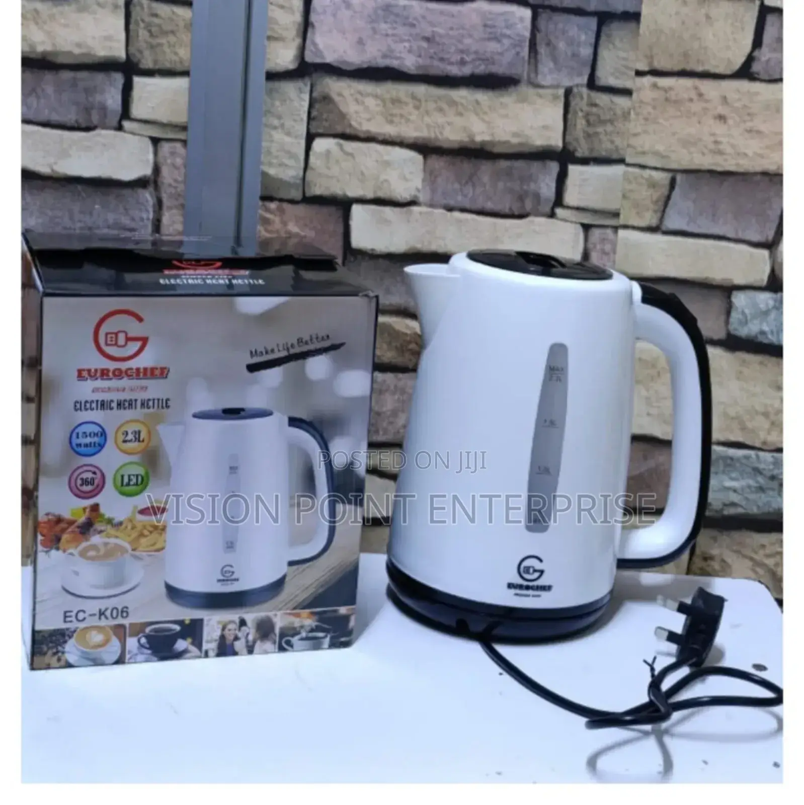 Euro Chef Electric Kettle 2.3ltr