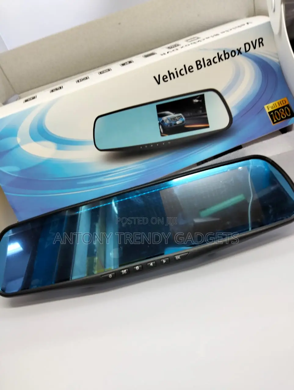 Universal 1080p Mirror Dash Cam Dual Lens Dvr With Parking Mode
