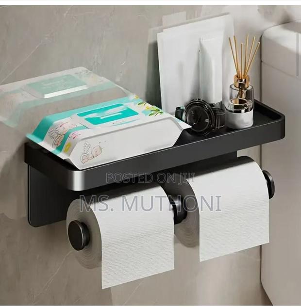 Aluminum Twin Roll Wall-Mounted Paper Holder* - main view