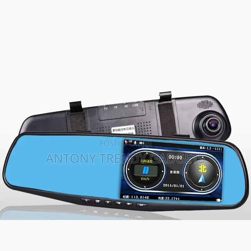 4.3" Rearview Mirror Camera 1080p Dashcam With Wdr & G-sensor