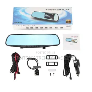 1080p Car Mirror Dvr Dual Lens Dashcam With 170° Wide Angle