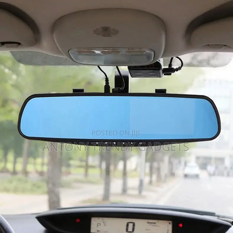 1080p Car Mirror Dvr Dual Lens Dashcam With 170° Wide Angle