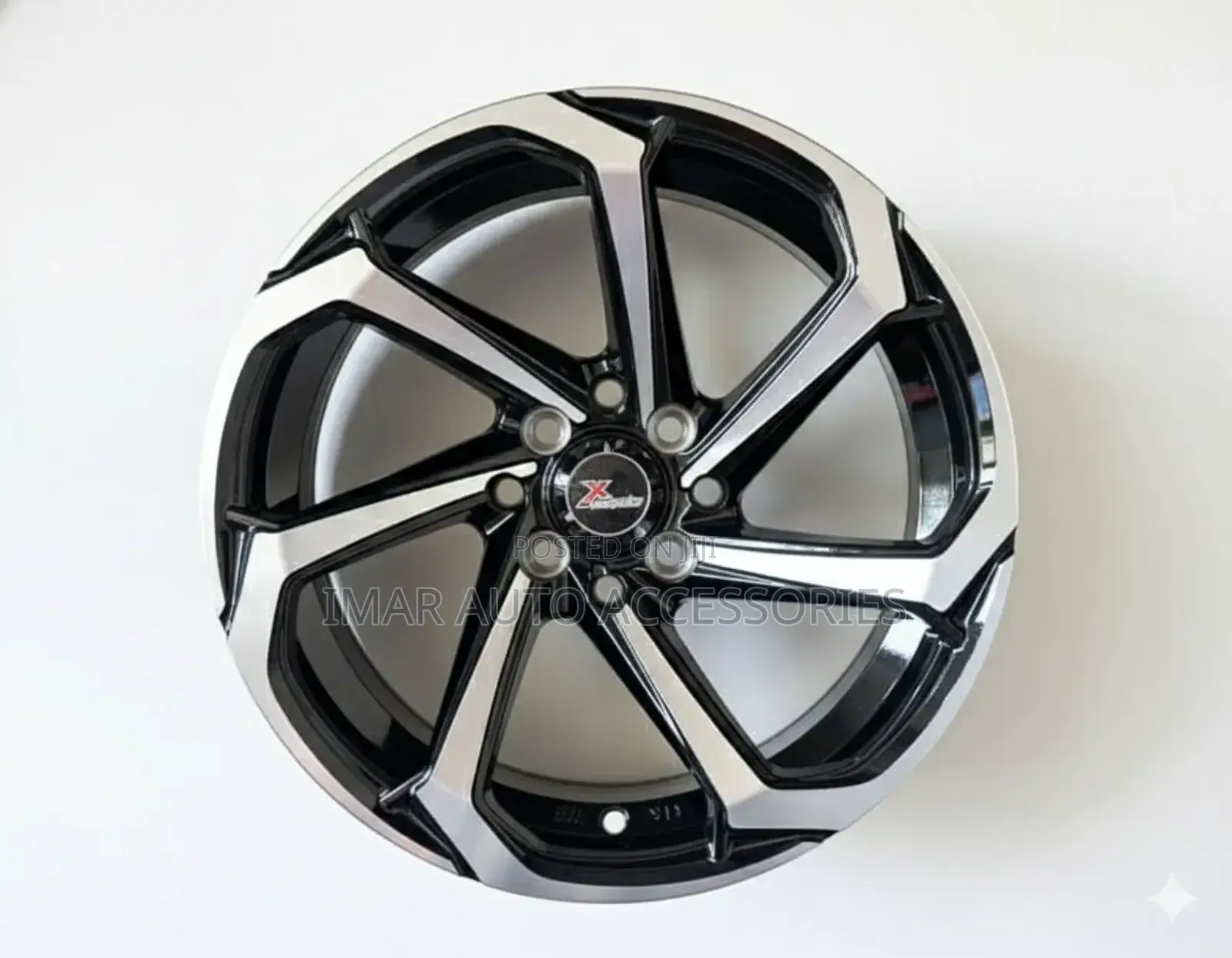 15 Inch v-Shaped Silver Semi-Offset Rims | Stylish Durable