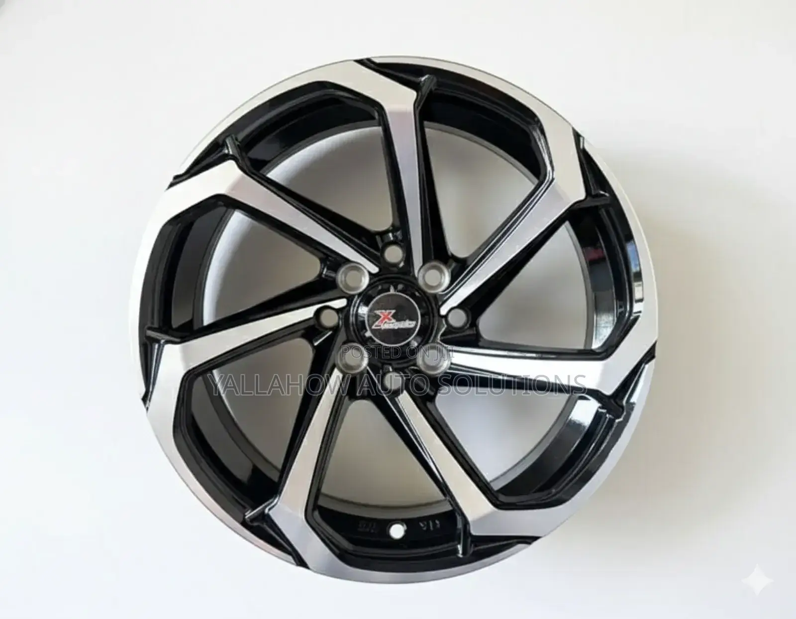 15 Inch v-Shaped Silver Semi-Offset Rims | Stylish Durable