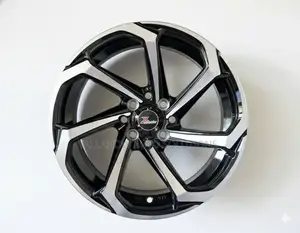 15 Inch v-Shaped Silver Semi-Offset Rims | Stylish Durable