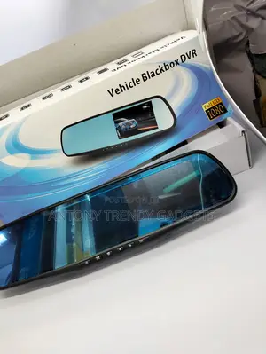 Rearview Mirror Dash Cam 4.3" 1080p Dual Lens With Motion Detect