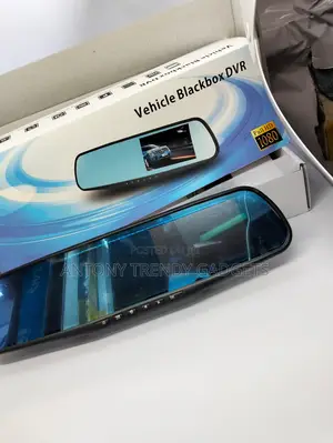 Rearview Mirror Dash Cam 4.3" 1080p Dual Lens With Motion Detect