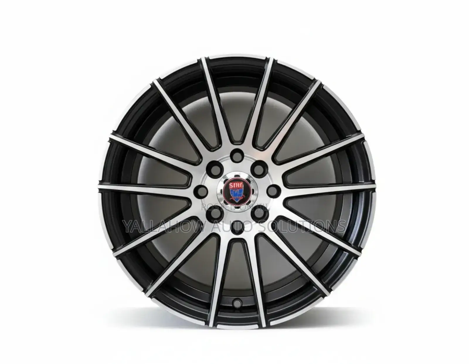 14 Inch v-Shaped Silver Semi-Offset Rims | Stylish Durable