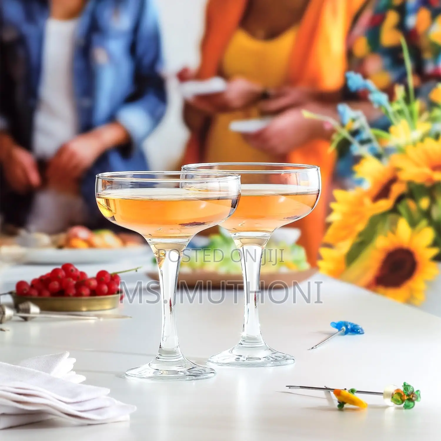 *235ml Lav Champagne Coupe Cocktail Glasses