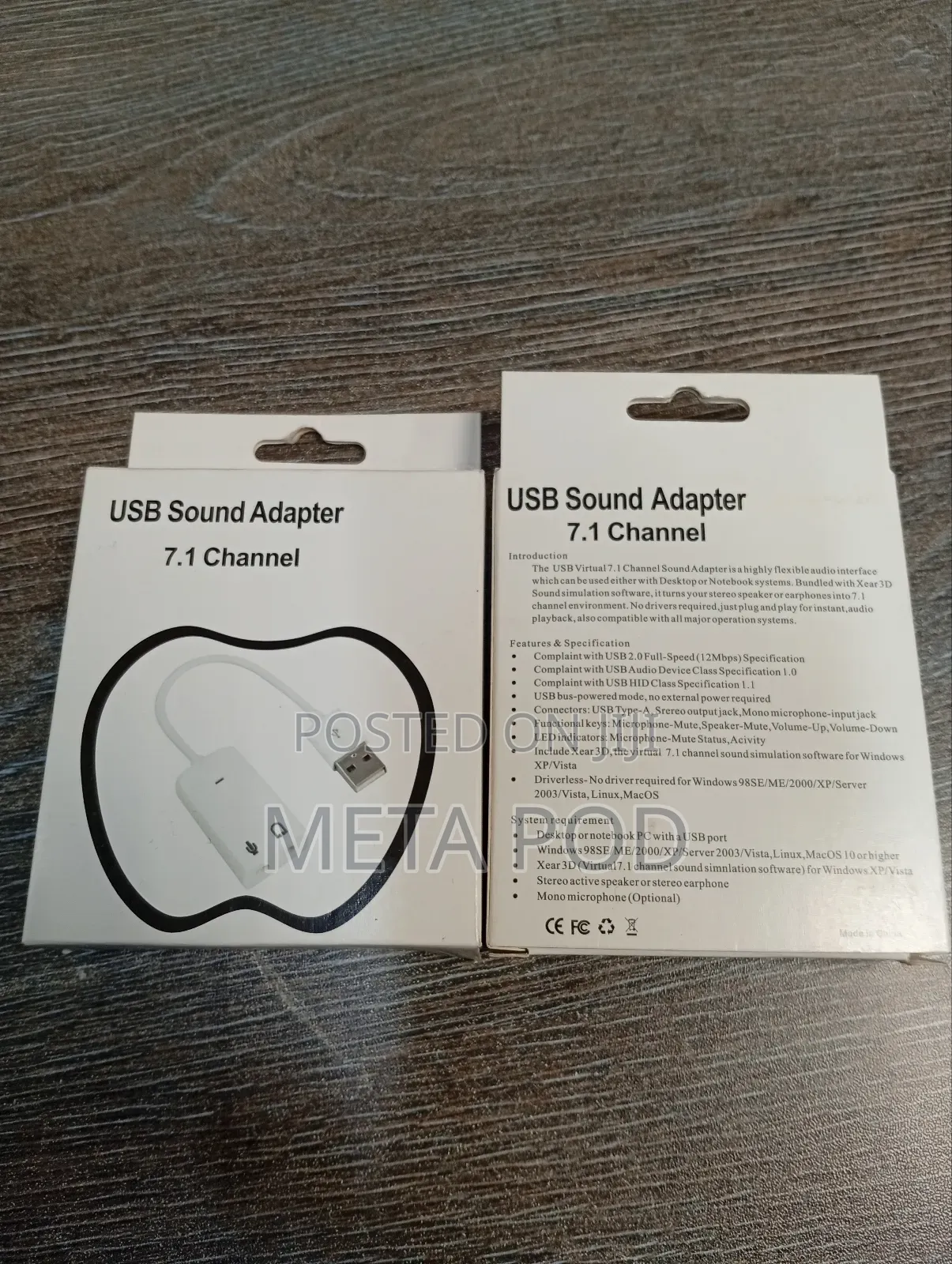 Usb Sound Adapter 7.1 Channel