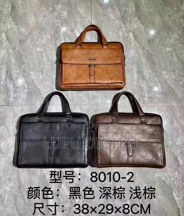 Jeep Briefcase Leather 
Suitable for Laptops Documents - thumbnail 2
